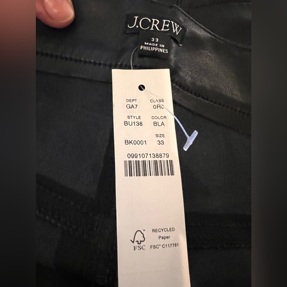 J.Crew Slim wide-leg pant in faux leather - Picture 13 of 15